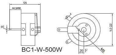 BBC1-W無底盤型旋臂式變阻器